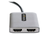 StarTech.com Hub DisplayPort HDMI Double - Gros plan