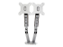 StarTech.com ARMSLIMDUOS Double bras pour écrans PC - Front