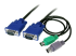 StarTech.com Câble pour Switch KVM VGA avec PS/2 3 en 1 - Angle droit