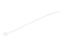 StarTech.com 10cm(4") Cable Ties, 2mm(1/16") wide, 22mm(7/8") Bundle Diameter, 8kg(18lb) Tensile Strength, Nylon Self Locking Zip Ties with Curved Tip, 94V-2/UL Listed, 100 Pack, White - Angle gauche
