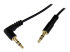 StarTech.com Câble audio slim Mini-Jack 3,5 mm vers Mini-Jack 3,5 mm coudé à angle droit de 1,8 m - Front