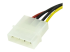 StarTech.com Câble adaptateur d'alimentation LP4 vers SATA de 15 cm - Gros plan