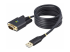 StarTech.com 6.6ft (2m) USB to Serial Adapter Cable, COM Retention, RS232 - Angle droit