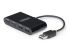 StarTech.com 4-Port USB 2.0 Hub, USB Bus Powered, Small Travel Mini USB Hub, USB 2.0 Splitter, Multi-Port Portable USB Hub, 480Mbps, Overcurrent Protection (OCP) - Angle gauche