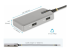 StarTech.com Adaptateur Multiport USB-C, HDMI, Hub USB 2 Ports, PD, GbE - Multi-angles