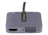 StarTech.com Adaptateur USB C vers HDMI VGA, 4K60Hz, 3.5mm Audio, 100W PD - Côté gauche