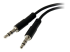 StarTech.com Câble séparateur de casque 4 broches de 3,5 mm vers 2 x 3 broches de 3,5 mm - Angle droit