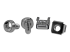 StarTech.com Paquet de 50 Vis et Ecrous Cages M6 pour Rack ou Armoire Serveur - Front