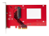 StarTech.com U.3 to PCIe Adapter Card, PCIe 4.0 x4 Adapter For 2.5" U.3 NVMe SSDs, SFF-TA-1001 PCI Express Add-in Card for Desktops/Servers, TAA Compliant - Front