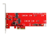 StarTech.com Carte contrôleur PCI Express pour 2 SSD M.2 NGFF - Front