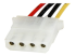 StarTech.com Câble adaptateur d'alimentation interne SATA vers LP4 (4 broches) 30 cm - Gros plan