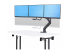 StarTech.com Crossbar Triple Monitor Desk Mount, VESA 75x75/100x100 kit de montage - Angle droit