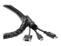 StarTech.com Gaine spirale range-câble en noir - Gros plan
