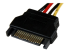 StarTech.com Câble adaptateur d'alimentation interne SATA vers LP4 (4 broches) 30 cm - Gros plan