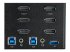 StarTech.com Commutateur KVM DisplayPort 2 Ports pour 3 Moniteurs - Gros plan