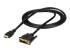 StarTech.com Câble HDMI vers DVI de 1,8 m, câble d'affichage DVI-D vers HDMI (1920 x 1200p), noir, adaptateur de câble HDMI mâle vers DVI-D mâle 19 broches, câble de moniteur numérique, M/M, lien unique - Angle droit