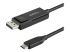 StarTech.com Câble USB C vers DisplayPort 1.2 4K 60Hz, 1m - Angle gauche