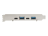 StarTech.com Carte PCIe USB 4 Ports - Côté gauche